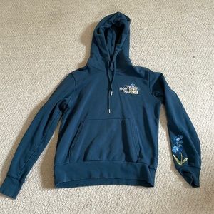 The north face embroidered hoodie